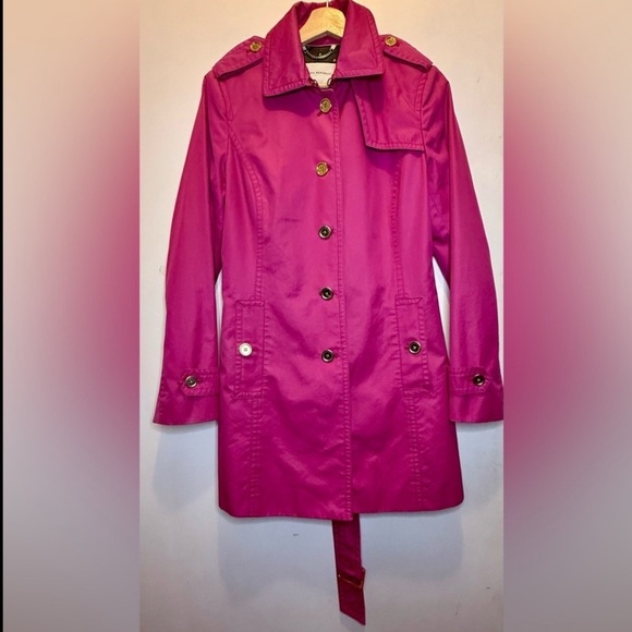 Banana Republic Women's Pink Belted Coat - Picture 4 of 8